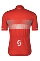 SCOTT Tricou de ciclism cu mânecă scurtă - TEAM 10 - roșu