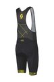 SCOTT Pantaloni scurți de ciclism cu bretele - TEAM - negru/galben