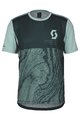 SCOTT Tricou de ciclism cu mânecă scurtă - TRAIL VERTIC SS - verde/verde deschis