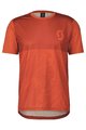 SCOTT Tricou de ciclism cu mânecă scurtă - TRAIL VERTIC SS - portocaliu