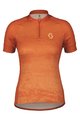 SCOTT Tricou de ciclism cu mânecă scurtă - ENDURANCE 30 SS LADY - portocaliu