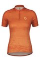 SCOTT Tricou de ciclism cu mânecă scurtă - ENDURANCE 30 - portocaliu