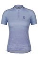 SCOTT Tricou de ciclism cu mânecă scurtă - ENDURANCE 30 SS LADY - albastru