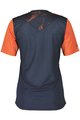 SCOTT Tricou de ciclism cu mânecă scurtă - TRAIL VERTIC SS LADY - albastru/portocaliu