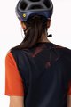 SCOTT Tricou de ciclism cu mânecă scurtă - TRAIL VERTIC SS LADY - albastru/portocaliu
