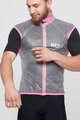 SIX2 Vestă de ciclism - GHOST - roz/transparent