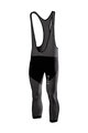 SIX2 Pantaloni de ciclism 3/4 cu bretele - SLP4 2S - negru/gri