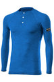 SIX2 Tricou de ciclism cu mânecă lungă - SERAFINO MERINO - gri