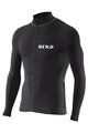 SIX2 Tricou de ciclism cu mânecă lungă de vară - BIKE4 CHROMO - negru