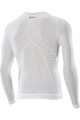 SIX2 Tricou de ciclism cu mânecă lungă - KIDS TS3 - alb