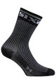 SIX2 Șosete clasice de ciclism - SHORT S - gri/negru