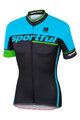 SPORTFUL Tricou de ciclism cu mânecă scurtă - SC TEAM - negru/albastru deschis