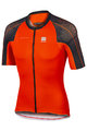 SPORTFUL Tricou de ciclism cu mânecă scurtă - BODYFIT SPEEDSKIN - portocaliu/negru