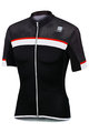 SPORTFUL Tricou de ciclism cu mânecă scurtă - PISTA - roșu/negru/alb