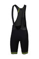 SPORTFUL Pantaloni scurți de ciclism cu bretele - CLASSIC RACE - negru/galben