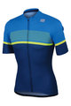 SPORTFUL Tricou de ciclism cu mânecă scurtă - FREQUENCE - albastru/galben