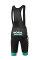 SPORTFUL Pantaloni scurți de ciclism cu bretele - BORA HANSGROHE 2020 - negru/verde