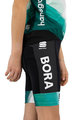 SPORTFUL Pantaloni scurți de ciclism fără bretele - BORA 2021 KIDS BOH - negru/verde