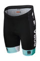SPORTFUL Pantaloni scurți de ciclism fără bretele - BORA 2019 KIDS - verde/negru