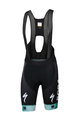 SPORTFUL Pantaloni scurți de ciclism cu bretele - BORA HANSGROHE 2019 - negru/verde