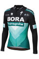 SPORTFUL Tricou de cilism pentru iarnă cu mânecă lungă - BORA 2019 WINTER - negru/verde