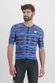 SPORTFUL Tricou de ciclism cu mânecă scurtă - GLITCH BOMBER - multicolor/albastru