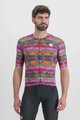 SPORTFUL Tricou de ciclism cu mânecă scurtă - GLITCH BOMBER - multicolor/roz