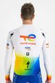 SPORTFUL Tricou de cilism pentru iarnă cu mânecă lungă - TOTAL ENERGIES 2022 - portocaliu/alb/albastru/galben