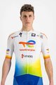 SPORTFUL Tricou de ciclism cu mânecă scurtă - TOTAL ENERGIES 2022 - alb/albastru/portocaliu/galben