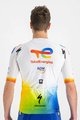 SPORTFUL Tricou de ciclism cu mânecă scurtă - TOTAL ENERGIES 2022 - alb/albastru/portocaliu/galben