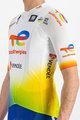 SPORTFUL Tricou de ciclism cu mânecă scurtă - TOTAL ENERGIES 2022 - alb/albastru/portocaliu/galben