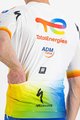 SPORTFUL Tricou de ciclism cu mânecă scurtă - TOTAL ENERGIES 2022 - alb/albastru/portocaliu/galben