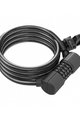 SYNCROS lacăt bicicletă - MASSET COIL LOCK - negru