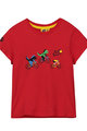Tricou de ciclism cu mânecă scurtă - KIDS - roșu