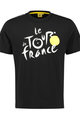 TDF Tricou de ciclism cu mânecă scurtă - - black - negru