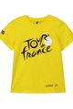 TDF Tricou de ciclism cu mânecă scurtă - TDF KIDS JAUNE '21 - galben