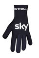 CASTELLI Mănuși cu degete lungi de ciclism - TEAM SKY 2019 DULVIO - negru/alb/albastru