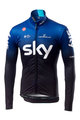 CASTELLI Tricou de cilism pentru iarnă cu mânecă lungă - TEAM SKY 2019 WINTER - albastru/negru/alb