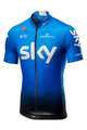 CASTELLI Tricou de ciclism cu mânecă scurtă - TEAM SKY FAN 2019 - alb/negru/albastru deschis
