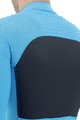 UYN Tricou de cilism pentru iarnă cu mânecă lungă - AIRWING WINTER - negru/turcoaz