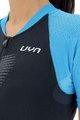 UYN Tricou de ciclism cu mânecă scurtă - GRANFONDO LADY - albastru/negru
