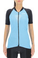 UYN Tricou de ciclism cu mânecă scurtă - GRANFONDO LADY - antracit/albastru deschis