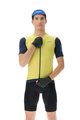 UYN Tricou de ciclism cu mânecă scurtă - BIKING GARDA - galben/albastru