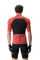 UYN Tricou de ciclism cu mânecă scurtă - BIKING WAVE - negru/roșu