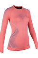 UYN Tricou de ciclism cu mânecă lungă - EVOLUTYON LADY - negru/roz