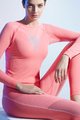 UYN Tricou de ciclism cu mânecă lungă - VISYON LADY - roz/mov