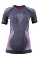 UYN Tricou de ciclism cu mânecă lungă - EVOLUTYON LADY - roz/gri