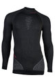 UYN Tricou de ciclism cu mânecă lungă - FUSYON MERINO - gri/negru