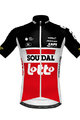 Tricou de ciclism cu mânecă scurtă - LOTTO SOUDAL 2020 - alb/roșu/negru