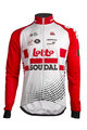 Jachetă termoizolantă de ciclism - LOTTO SOUDAL 2019 - roșu/alb
